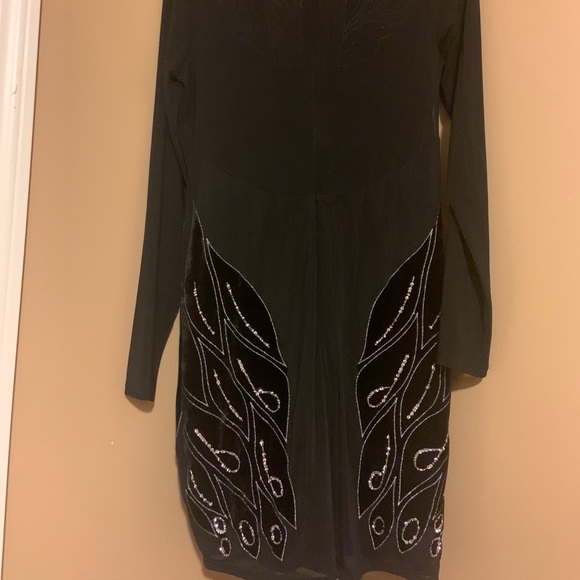 Black turtle neck dress. - Picture 2 of 3